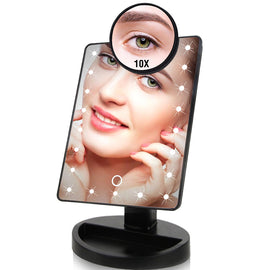 22 LED Lights Touch Screen Makeup Mirror 1X 10X